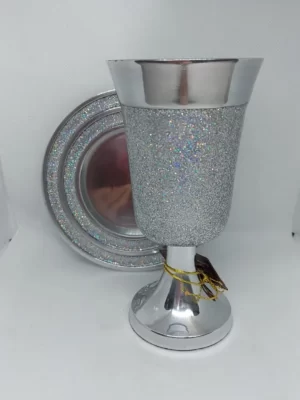 גביע קידוש דגם כסף נצנצים