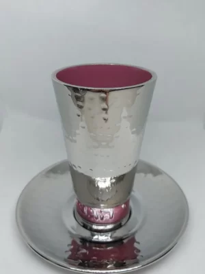 גביע קידוש דגם ורוד
