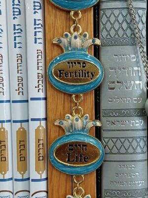 ברכות השפע דגם רימונים כחול